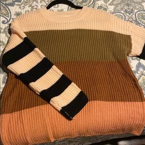 Color block sweater